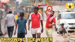 Throwing Ice Water Balloons at People Prank ! || Holi Special Prank 2025 || MOUZ PRANK