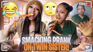 SMACKING PRANK ON TWIN SISTER! ( GONE WRONG) + Updated Q&A | TheWickerTwinz