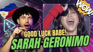 GENIUS VOCAL TECHNIQUE!  SARAH GERONIMO - GOOD LUCK BABE! | Vocal Coach Reacts