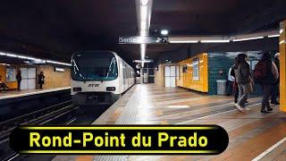 Metro Station Rond-Point du Prado - Marseille  - Walkthrough 