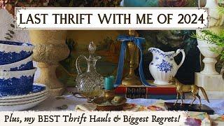 LAST THRIFT WITH ME of 2024 | BEST and FAVORITE THRIFT HAULS | BIGGEST THRIFT REGRETS