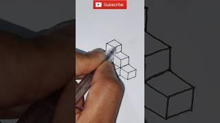 3d squares 8 #shorts #short #artstar #art #drawing #draw #3d