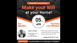 Webinar on Will Writing (conducted by WillJini)