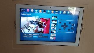 Crestron 15 inch Touchscreen UI with floorplan