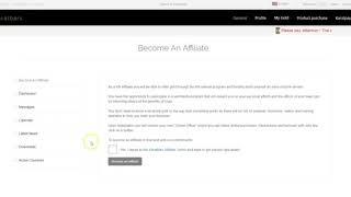 How to change your account from Customer to Affiliate