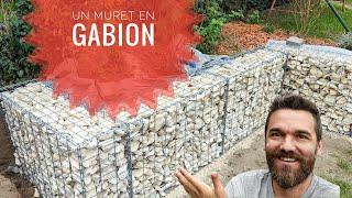 je fais un muret en gabion - expliqué en détail