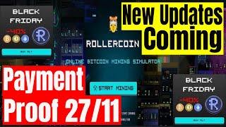 Rollercoin Virtual Cloud Mining Update, Black Friday Sale and Payment Proof 27/11