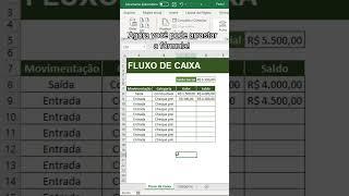 Como fazer fluxo de caixa no Excel