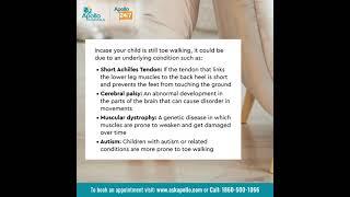 What is toe walking & it's causes? What are the outlook for children who walk on their toes?