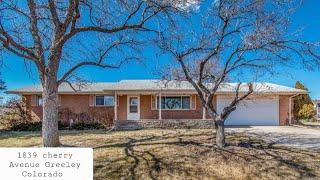 Acreage Home for Sale Greeley Colorado: 1839 Cherry Avenue