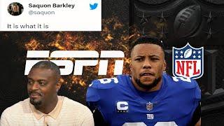 New York Giants|Former Giant Plaxico Burress Sounds Off on NY Giants About Barkley!!!