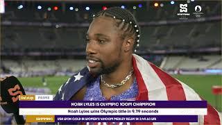 Paris 2024 | Noah Lyles reflects on victory after winning the 100m final | SportsMax