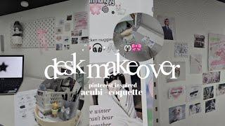 .° ༘⋆₊˚ෆ | desk makeover pinterest inspired | acubi - coquette themed | tojiotto. | 2nd time