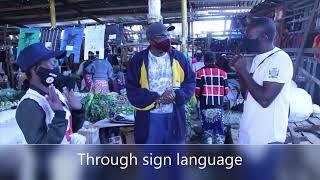 Zambia Red Cross Society Volunteers conducting #Stop Stigma associated with COVID-19 in Chingola