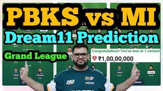 PBKS vs MI Dream11 Prediction|PBKS vs MI Dream11 Team|