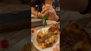 Real cottage cheese pizza #pizzalovers #viralmukbangvideos @namibidi