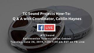 TC Sound - How-To Q & A on Facebook Live with our Coordinator!