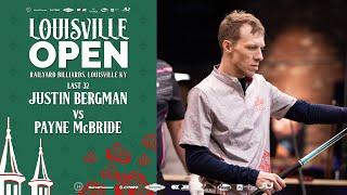 Louisville Open | Last 32 | Justin Bergman vs Payne McBride