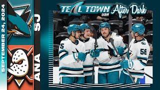 San Jose Sharks @ Anaheim Ducks - 9/26/2024 - Teal Town USA After Dark (Postgame)