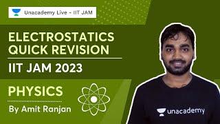 Electrostatics | Quick Revision | IIT JAM 2023 | Amit Ranjan | Unacademy Live IIT JAM