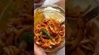 Instant Onion Pickle Recipe | Achari Pyaaz | प्याज का अचार | Homemade Onion Achar | #shorts