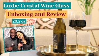 Luxbe Crystal Red Wine Glasses Review bought from Amazon