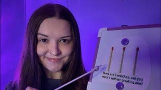 ASMR IQ Tests  Soft Spoken Exam Roleplay (With Answers!)