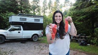 Truck Camping: FRESH Salmon Catch and Cook