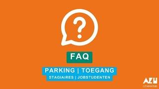 AZ Herentals Stagiairs/studenten Parking & Toegang