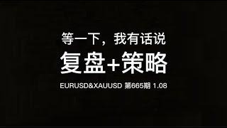 1.08复盘+欧美&黄金操作建议：（4分钟干货输出）