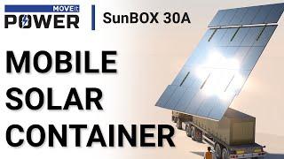 SunBOX 30A  - Mobile Solar Container | Solar farm | Solar energy innovation | Power-MOVEit.tech