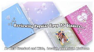 Reviewing Popular Kpop Mini Binders  Be On:D, Prism Platinum, Lucalab