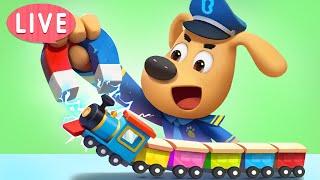 LIVE | The Magic Magnet | Useful Stories | Cartoon | Safety Rules for Kids | Sheriff Labrador