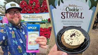 EPCOT Festival of the Holidays 2024 | Complete Cookie Stroll | NEW Food & Shows | Walt Disney World￼