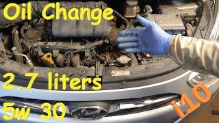 Hyundai i10 Oil Change