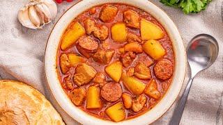 Goulash Hungarian Potato Stew (Pork and Potatoes recipe)