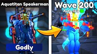 I Spent $10,000 To Get The AQUATITAN SPEAKERMAN.. (Toilet Tower Defense)