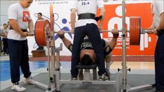 Usov Sergey bench press 327,5kg@120kg, Championsip of Russia 2016