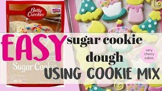 BETTY CROCKER COOKIE MIX TO MAKE DECORATED COOKIES LIKE THE PROS | VERY CHERRY CAKES