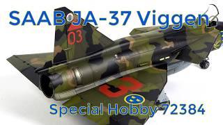 SAAB JA 37 Viggen 1/72 scale model build, Special Hobby 72384