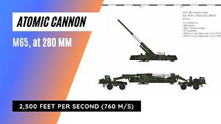 Test Atomic Cannon, at 280 mm Bomb Nuclear