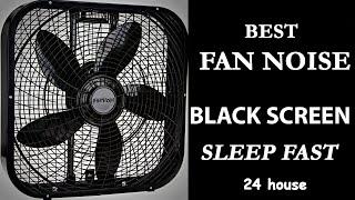 Deep Sleep Aid | Holmes Box Fan Sound with Calming White Noise and Black Screen