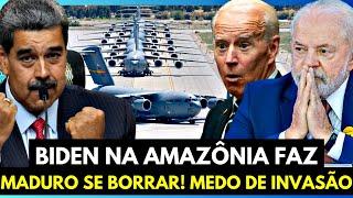 BIDEN CHEGA NA AMAZÔNIA COM FORÇAS AMERICANAS NA FRONTEIRA! MADURO TREMENDO!