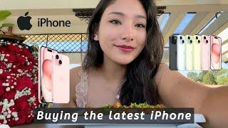 Buying the latest iPhone(Pink)🩷 from YouTube money | Unboxing iPhone 15 Plus + MagSafe Charger