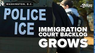 As ICE raids continue, a years-long immigration court backlog grows