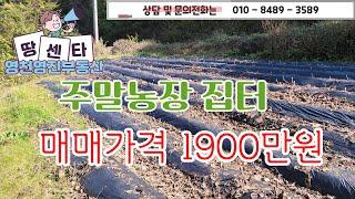 주말농장집터  1900만 #경북 청송읍, 대지300평 남향전원주택,주말농장 추천/급매로나와 엄청 저렴합니다  도로포장,개울,소액내땅마련주말농장하실분  010-8489-3589