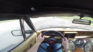 Fiat 124 Pnininfarina DS Volumex Top Speed Drive on German Highway