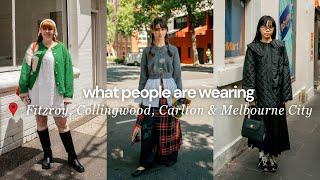 What are people wearing in Melbourne, Australia?