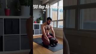 200 rep ab workout  thought the leg ×50 #fitnessfood #ytshorts