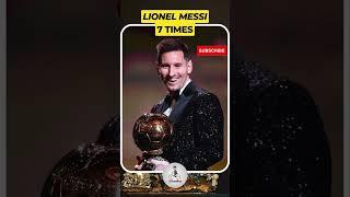 Ballon d'Or Winners | Messi With Ballon d'Or | Ronaldo With Ballon d'Or #shorts #youtubeshorts